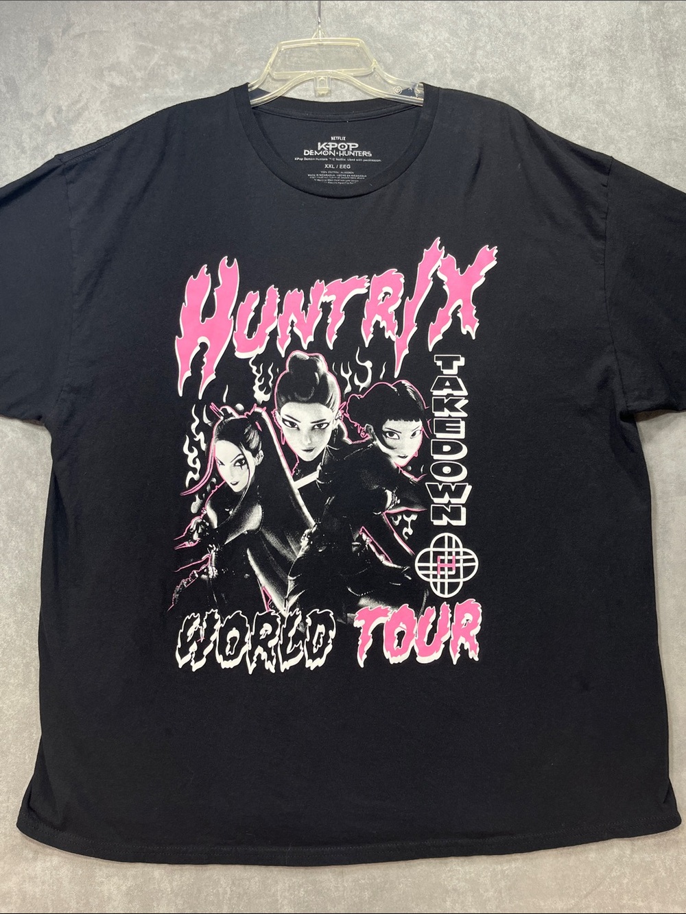 Netflix KPop Demon Hunters HUNTR/X World Tour Graphic Tee XXL